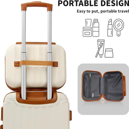 UUH six-piece luggage set product and feature photo