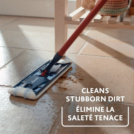 H2prO microfibre pad cleaning a hard floor